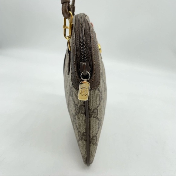 Auth Gucci GG Supreme Sherry Line Brown PVC Shoulder Bag 904.02.047 - Picture 6 of 16